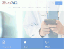 Tablet Screenshot of matchmd.com